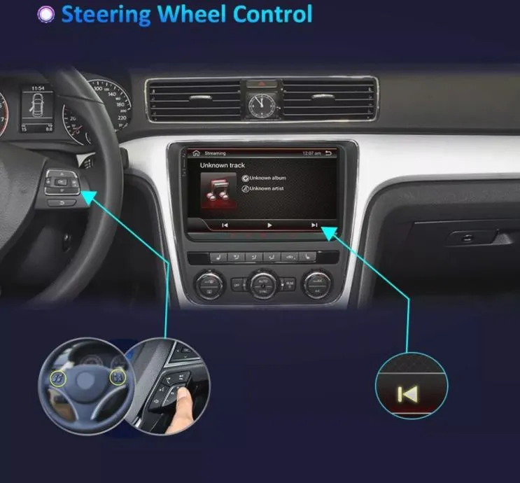 2din radio vw golf 5 6 polo passat android gps navigacija - slika 4