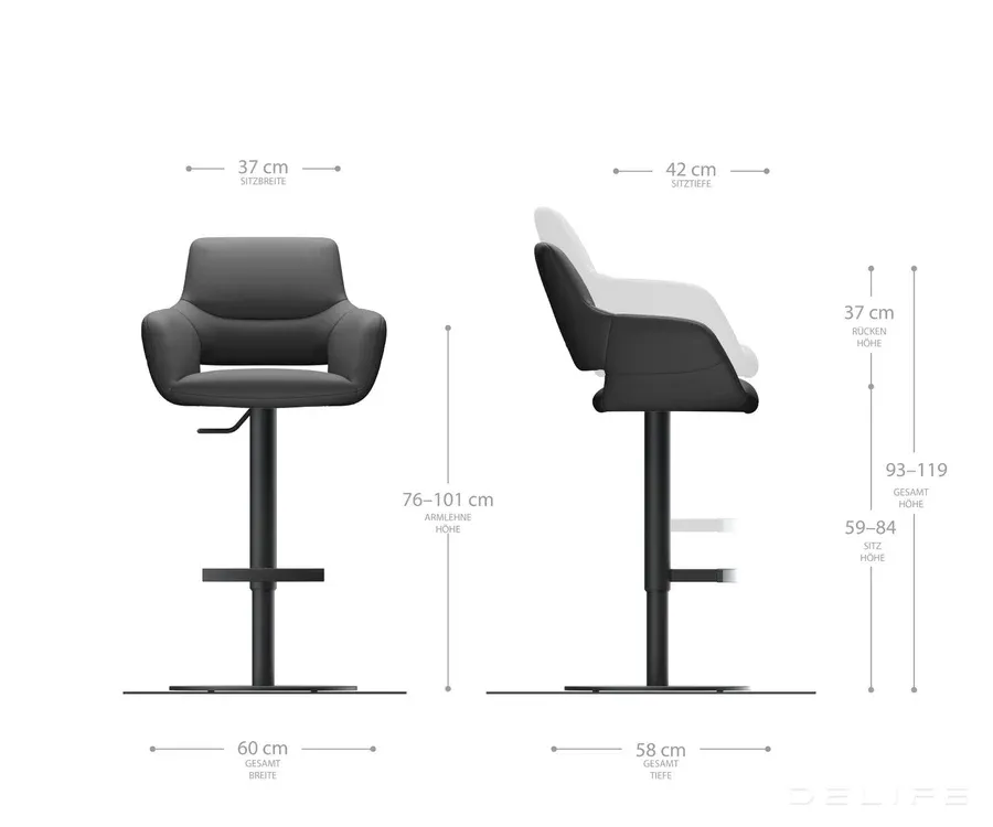barska stolica yago flex, materijal: mikrofibra - slika 6