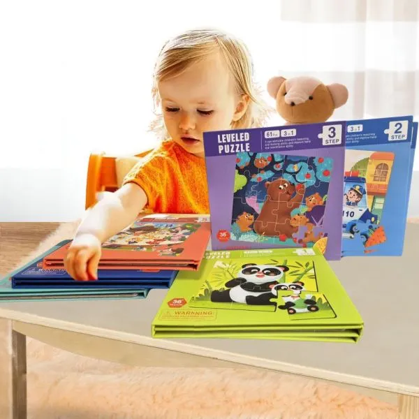 (3 kom) Slagalice u knjizi - Puzzle više modela - Zagreb