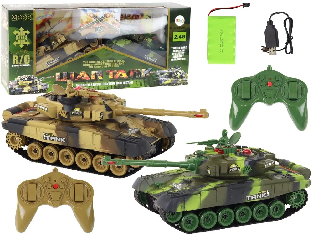 Remote Controlled Fighting Tanks Set War Tank RC Battle Infrared - Mursko Središće