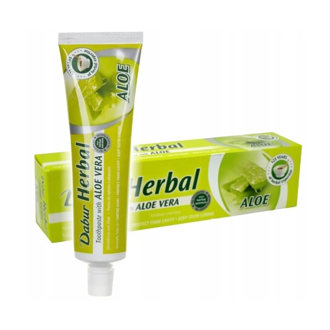 pasta za zube aloe vera dabur (bez fluora) 100ml - slika 3