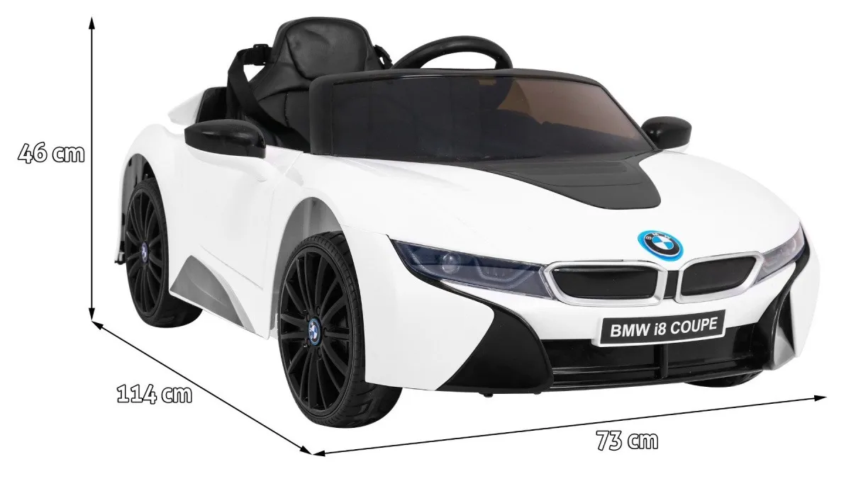 licencirani auto na akumulator bmw i8 lift - bijeli - slika 2