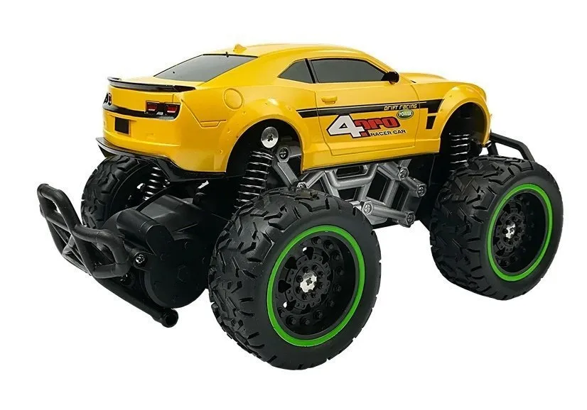 auto na daljinsko upravljanje off-road r/c high wheels - žuti - slika 3