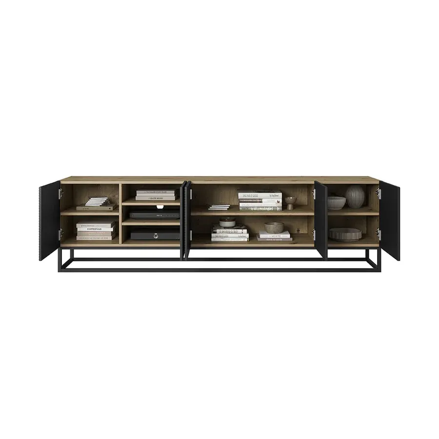 komoda asha 200cm, materijal: hrast - slika 3