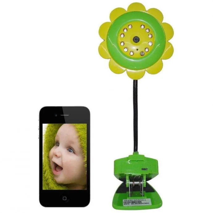 dječja baby p2p wifi kamera + snimanje na memorijsku karticu + noćno - slika 2