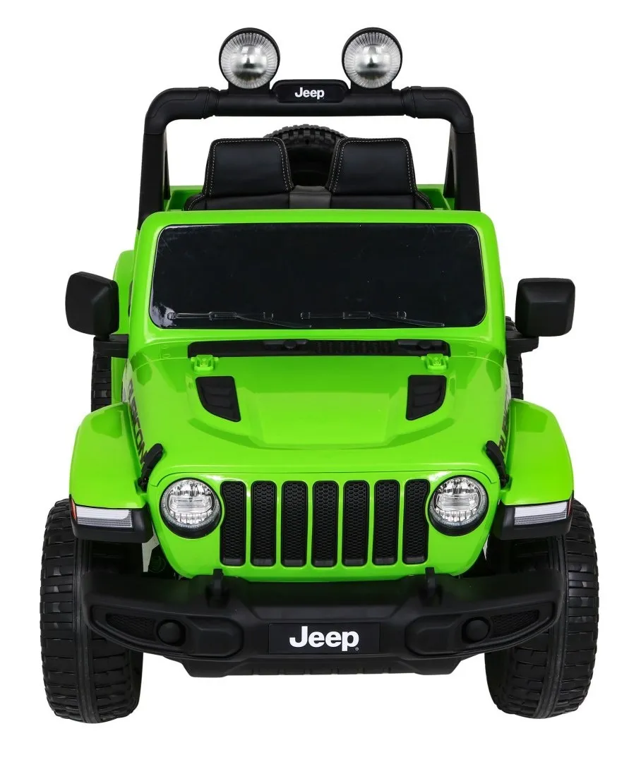 licencirani auto na akumulator jeep wrangler rubicon 4x4 - zeleni - slika 3