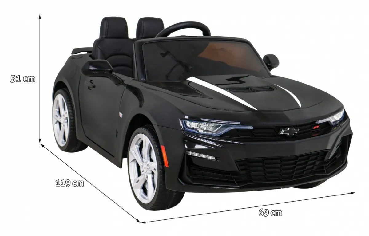 licencirani auto na akumulator chevrolet camaro 2ss - crni - slika 2