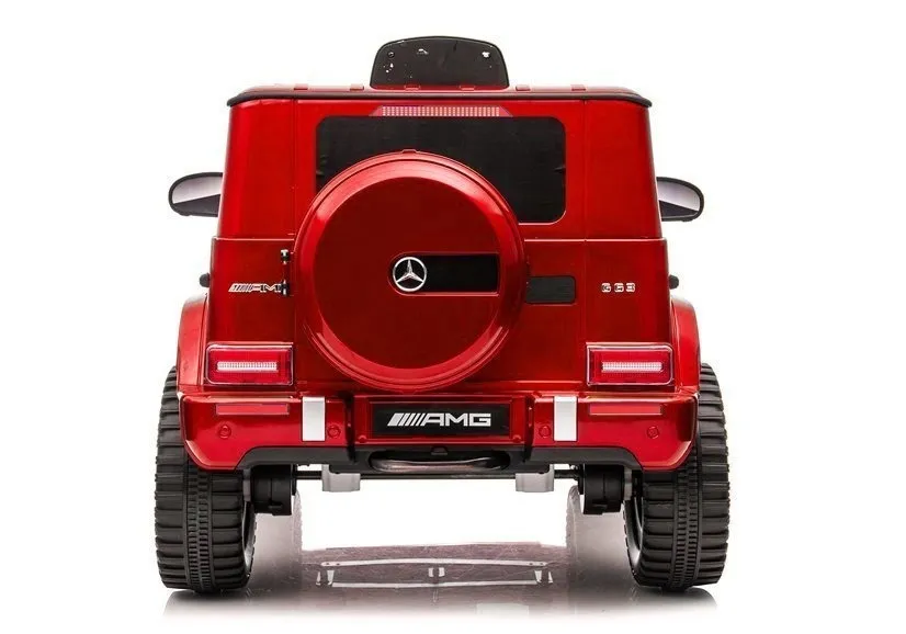 licencirani auto na akumulator mercedes g63 bbh-0002 - crveni/lakirani - slika 4