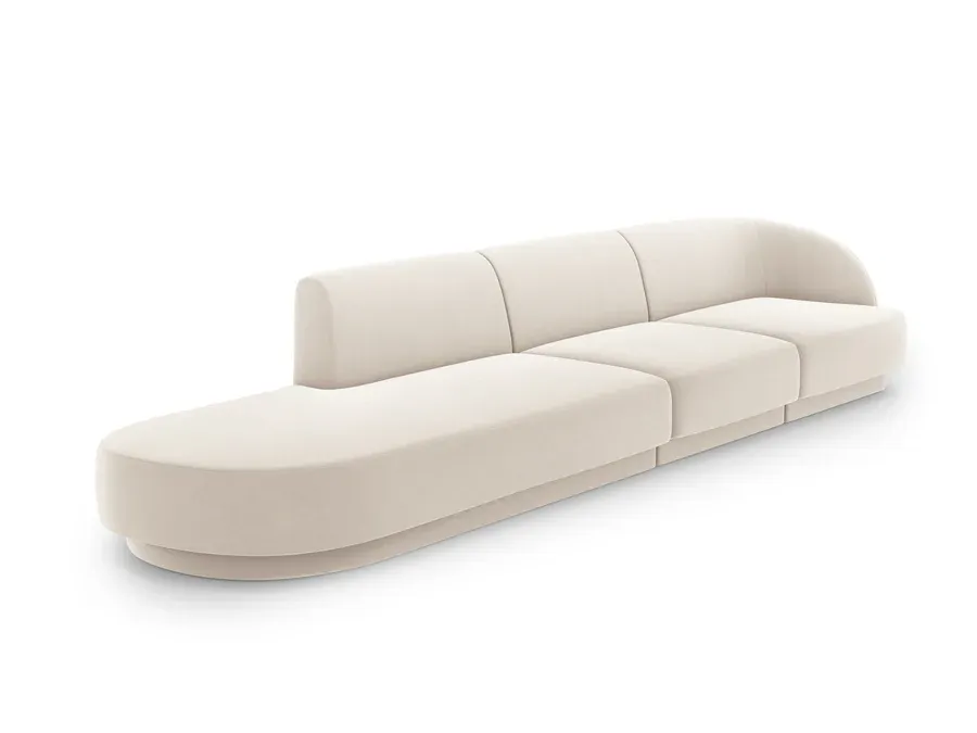 sofa miley 323x90cm, materijal: baršun - slika 2