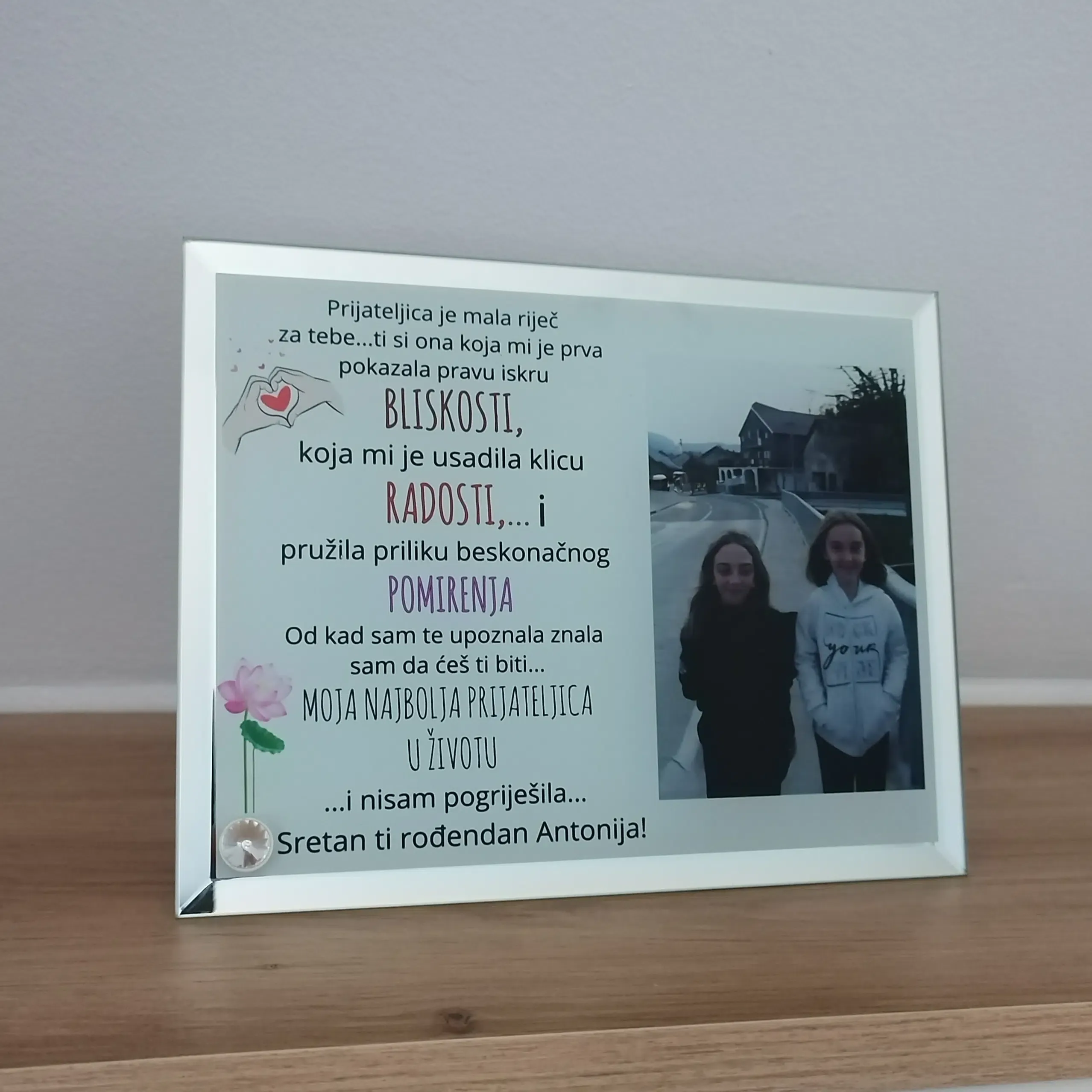 Foto staklo za rođendan - Otočac