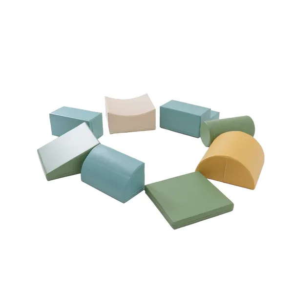 set od 8 pjenastih blokova soft play - pastelno tirkizni avanturist - slika 4