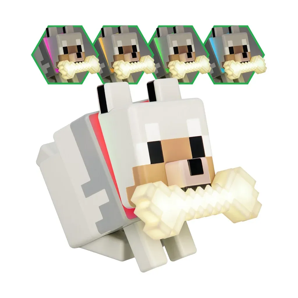 paladone globuddies minecraft wolf light - slika 6