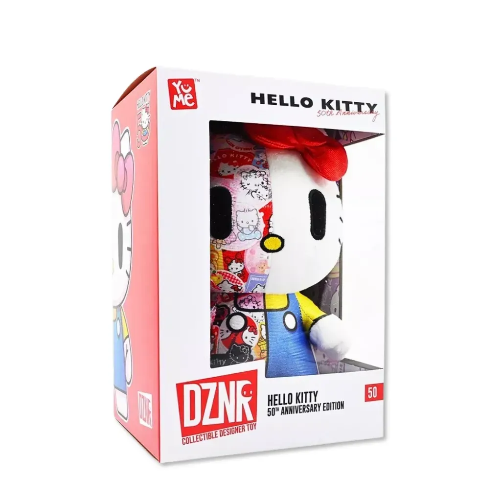 yume dznr plišana igračka – hello kitty (50th anniversary), 18cm - slika 5