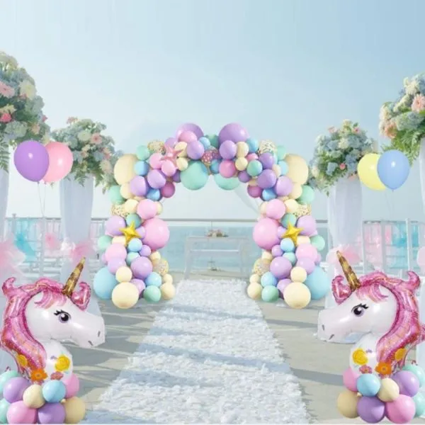 luk od balona - unicorn party (138 balona u setu) - slika 2