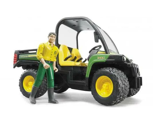 bruder john deere gator 855d sa figuricom - slika 3