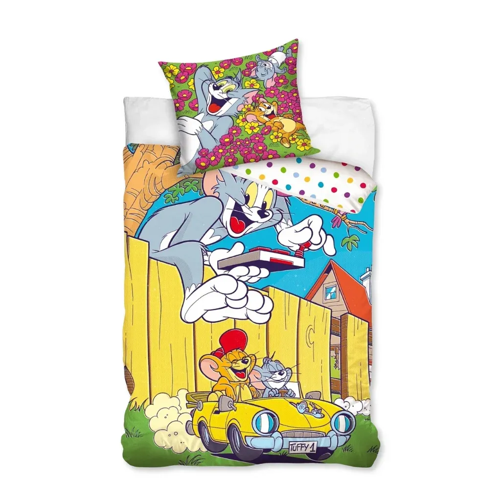 Tom and Jerry ‘Yellow Car’ dječja posteljina, 140×200 cm - Zagreb