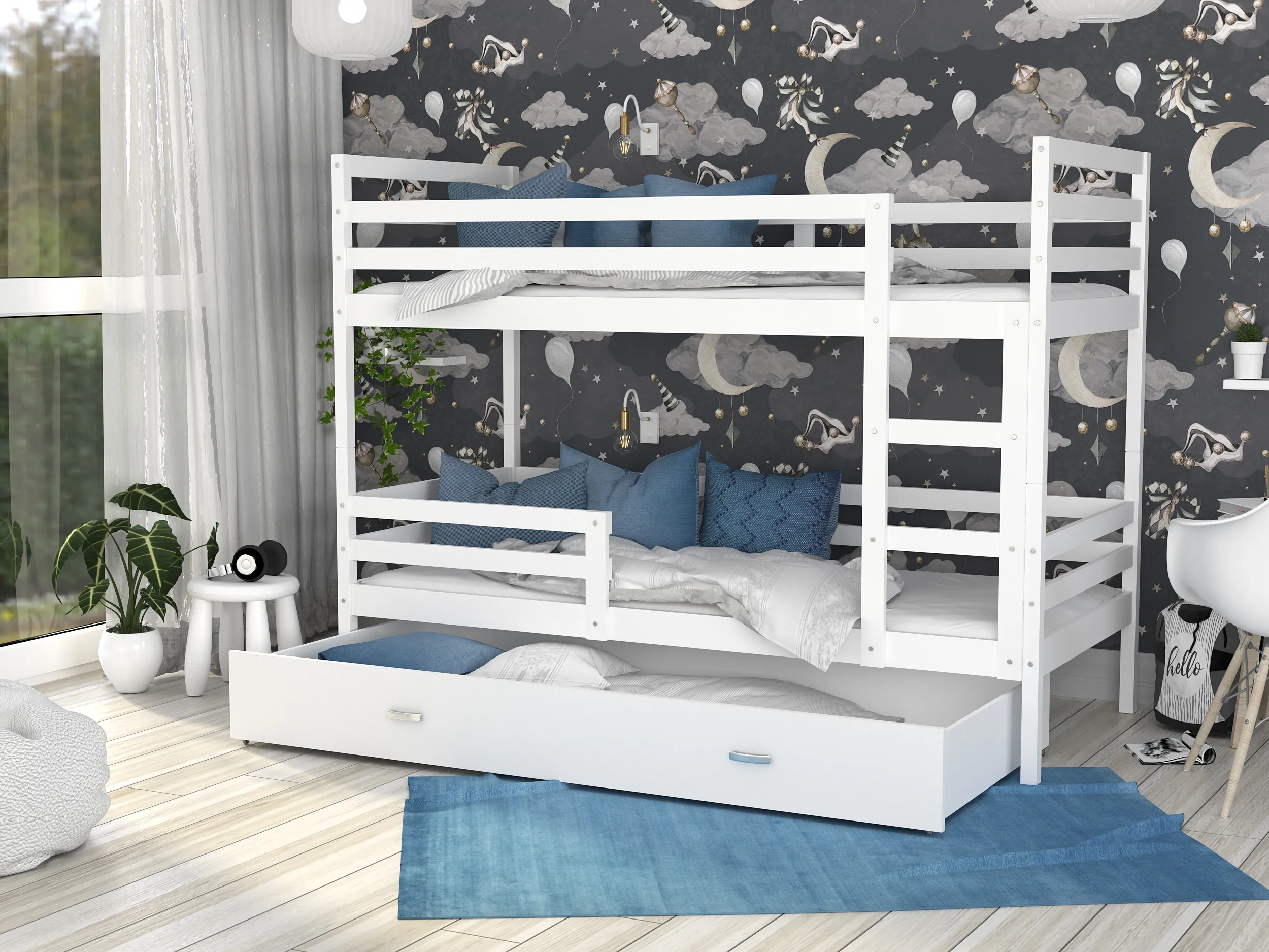 krevet na kat 200×90 – praktična ladica - slika 4
