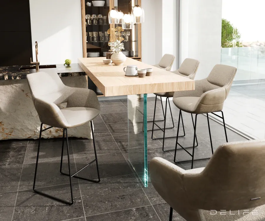 barska stolica yago flex, materijal: mikrofibra/boucle - slika 4