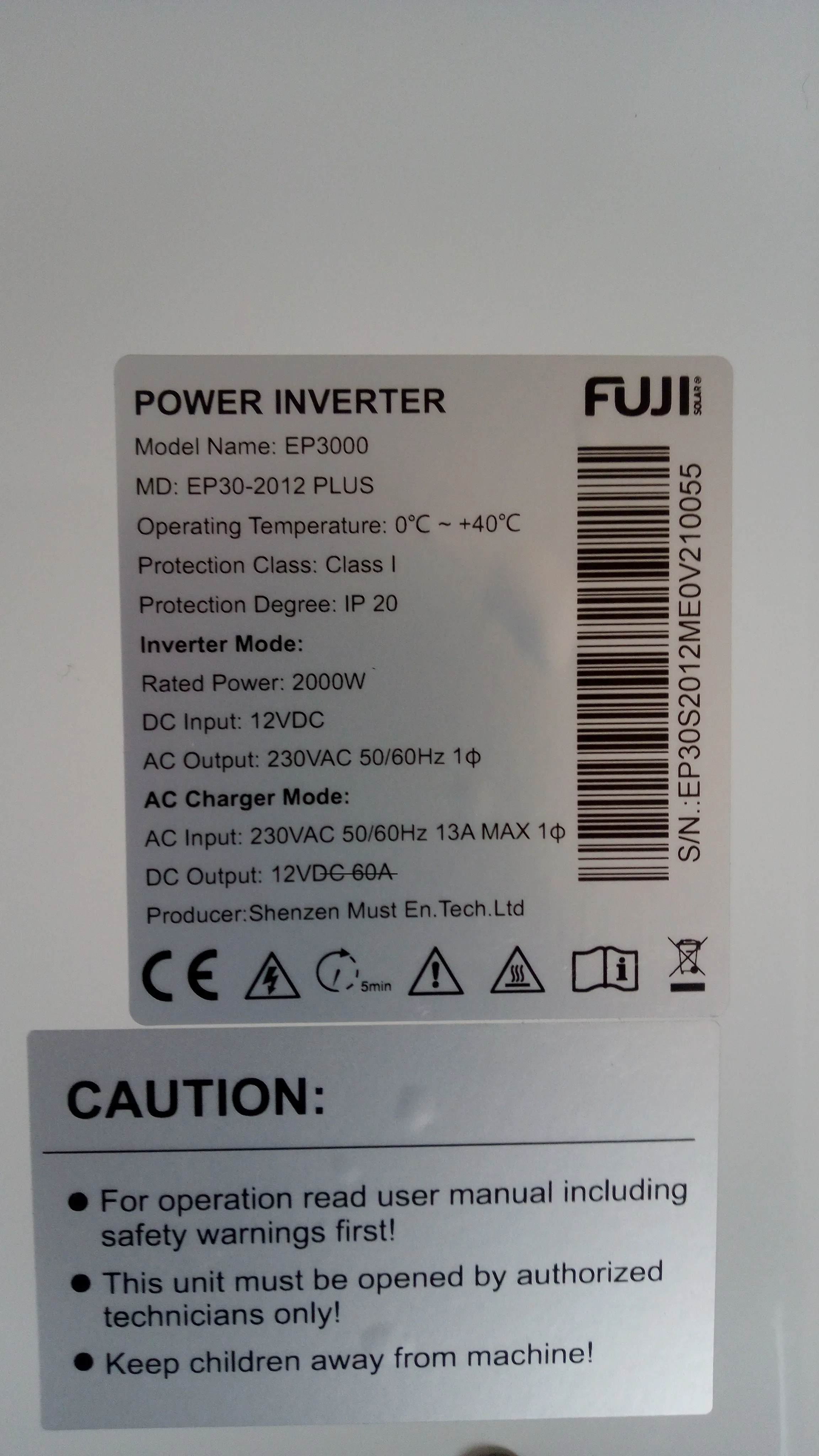inverter fuji ep 3000 - 2 kw. sa akumulatorrom 120 ah. - slika 4