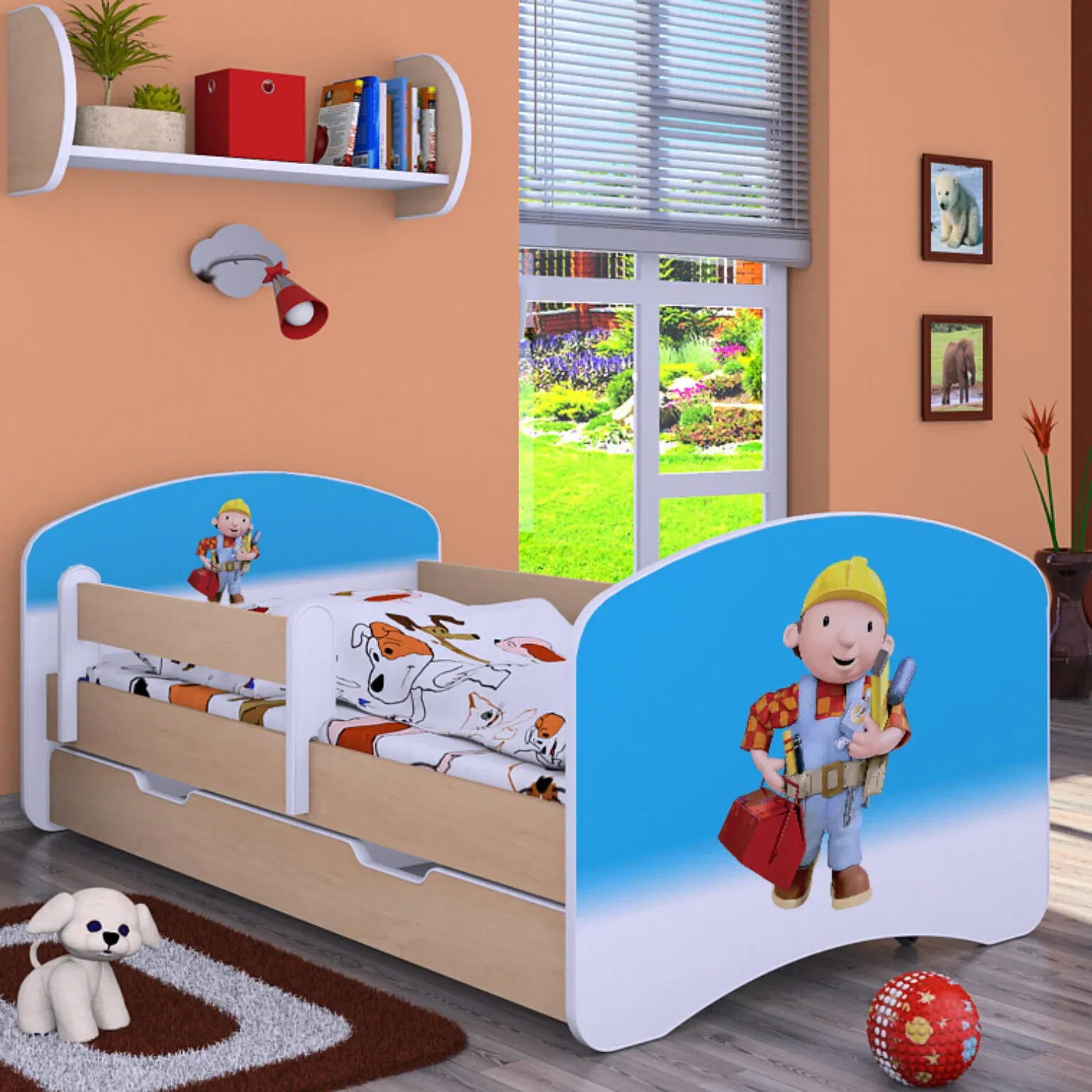 drveni dječji krevet happy bob s ladicom – 160*80 - slika 2