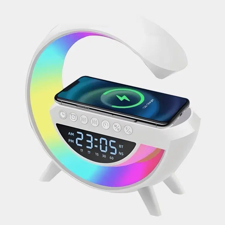 7 u 1 lampa , bežični punjač, bluetooth, zvučnik, sat...najniža cijena - slika 3
