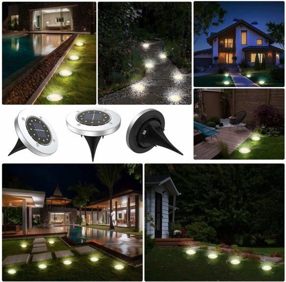 akcija solarna led lampa za vrt 2 kom + račun - slika 2
