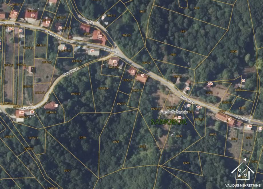 građevinsko zemljište, samobor, 1200 m2, vrhovčak, ul. maje strozzi - slika 2