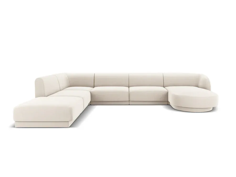 Kutna garnitura Miley 330x255cm, Materijal: Baršun - Čakovec, Čakovec-zapad