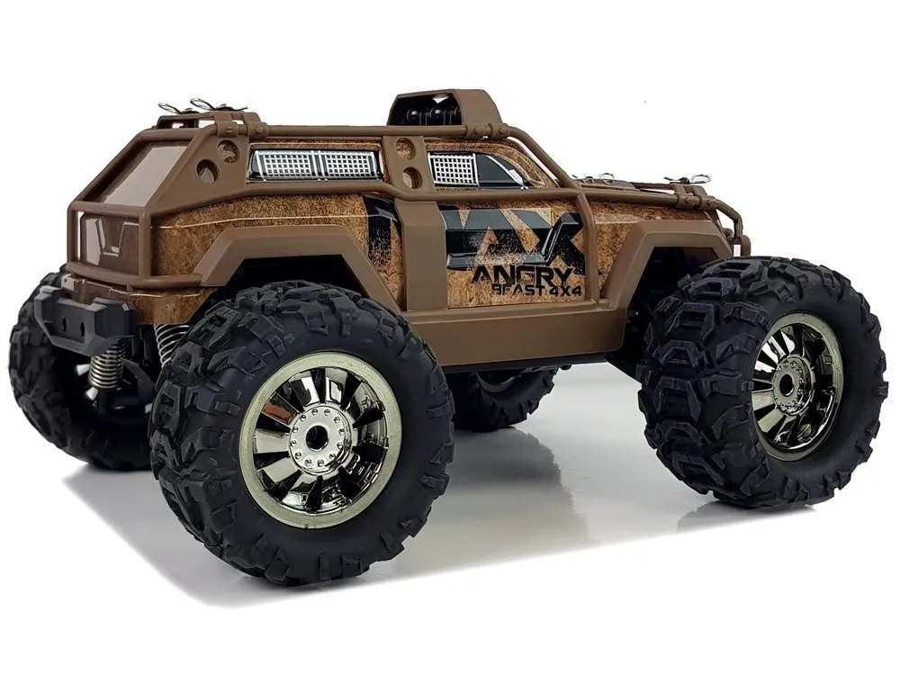rally car remote controlled brown 2.4g 1:18 35 km/h speed control - slika 3