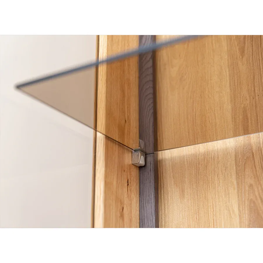 vitrina collodi 135x115cm, materijal: masivno drvo hrast - slika 9