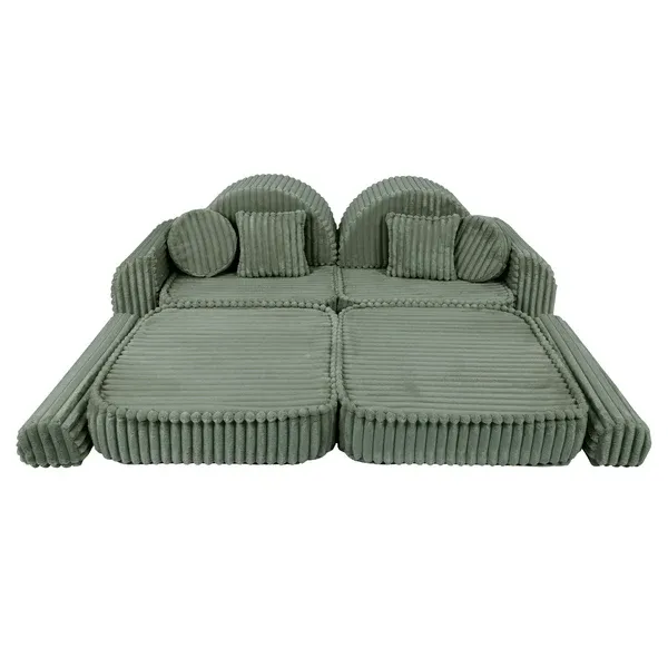 modularna sofa - maslinasto zelena - slika 11