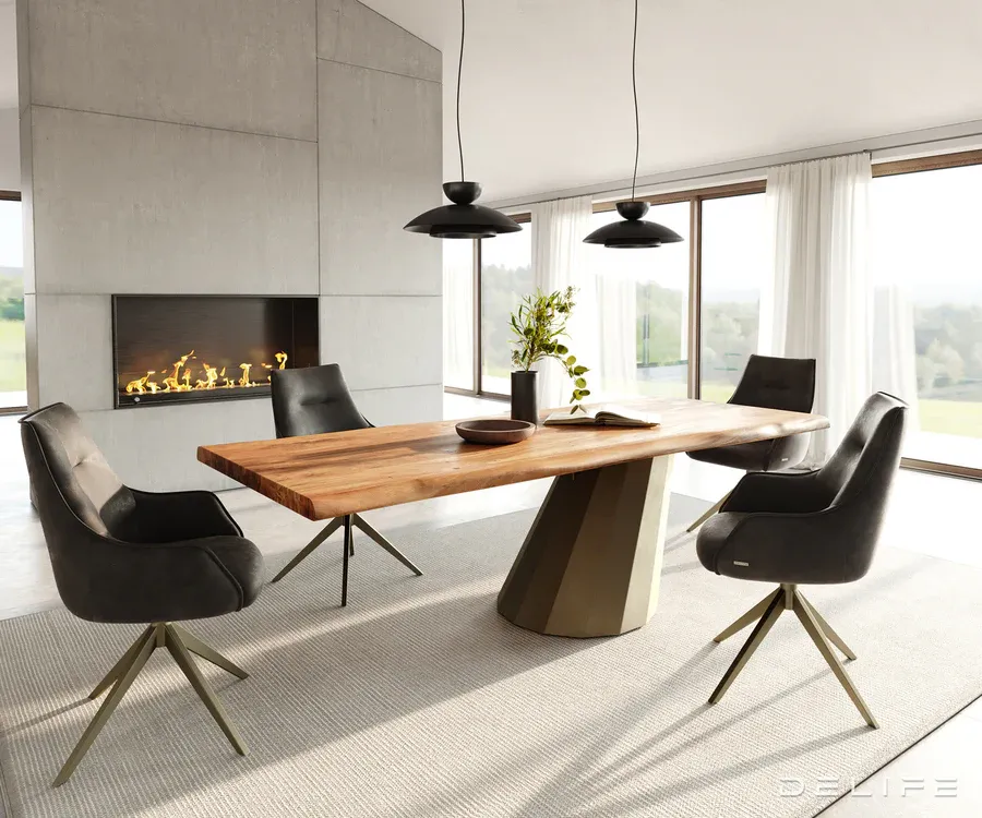 blagovaonski stol edge 240x100cm, materijal: bagrem - slika 4