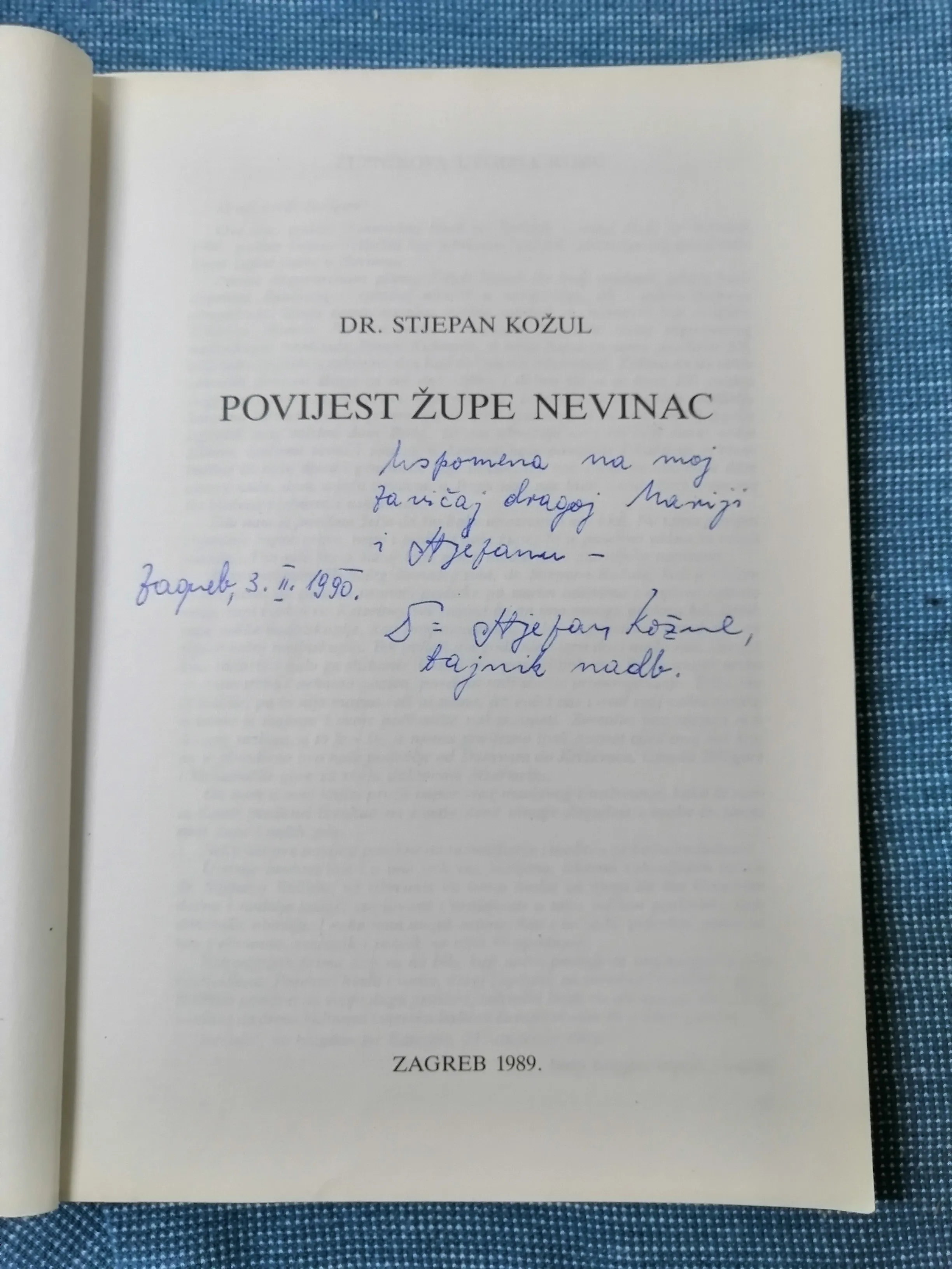 stjepan kožul – povijest župe nevinac - slika 2