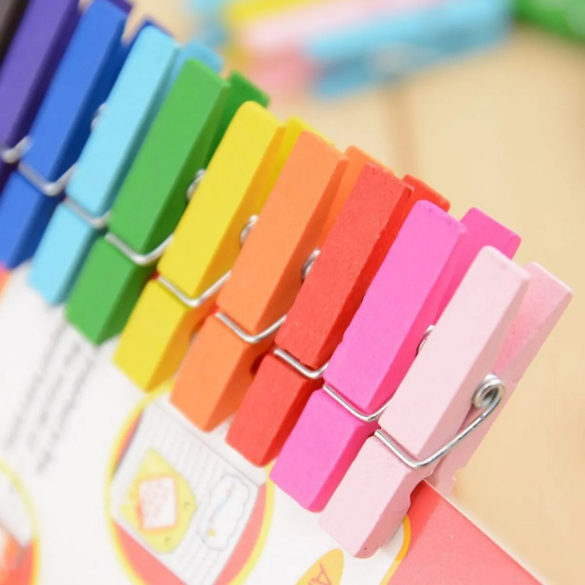 (100 kom) drvene štipaljke za sušenje i diy - slika 7