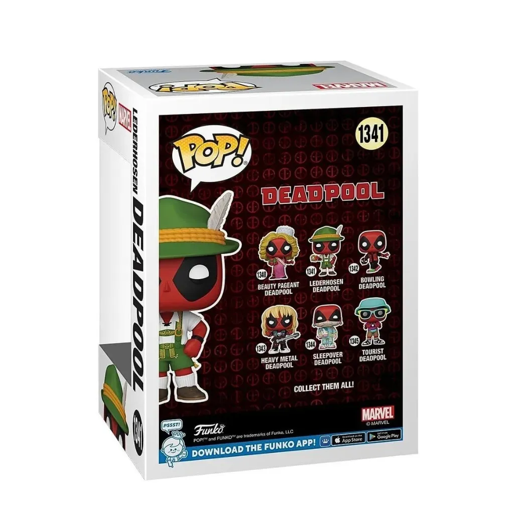 funko pop! marvel: deadpool – lederhosen deadpool #1341 - slika 2