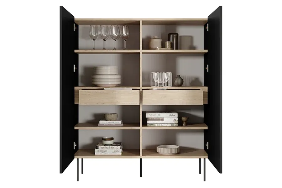 komoda desin 120cm, 2 vrata i 2 ladice, materijal: mdf - slika 3