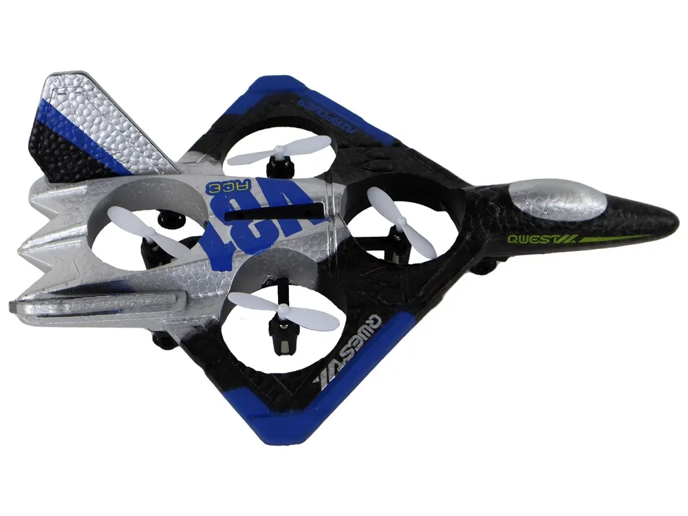 airplane fighter r/c silver blue - slika 4