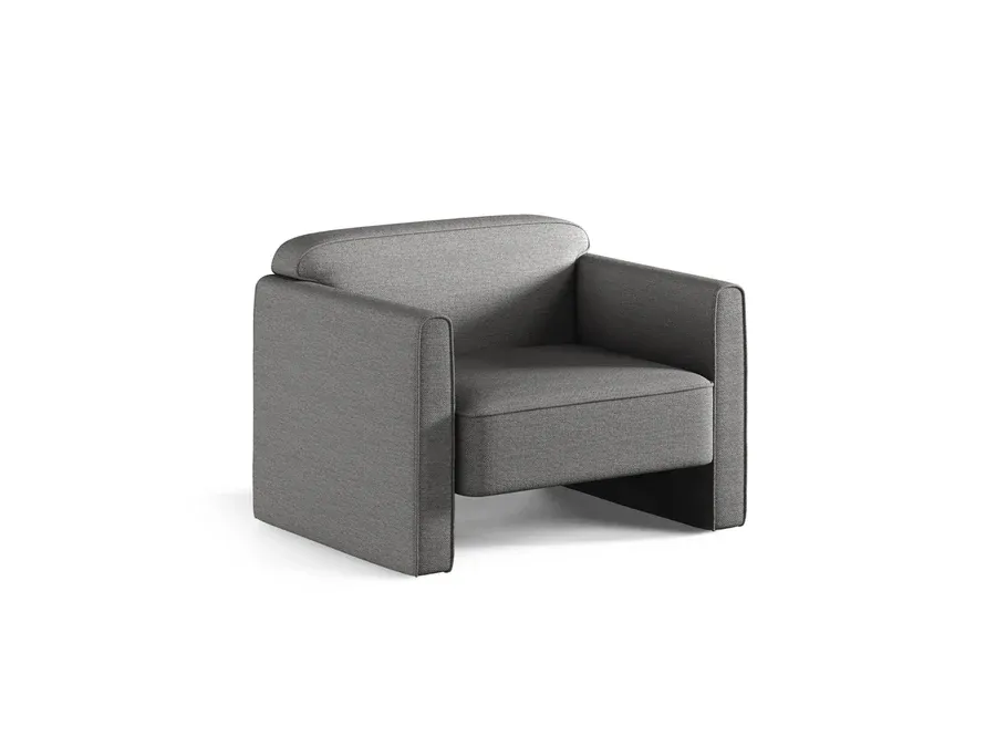 fotelja abby, 90x80cm, materijal: strukturirana tkanina - slika 2