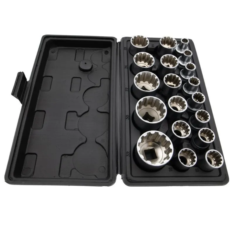 set dvanaestero kutnih nasadnih ključeva, 1/2", kratke - slika 4