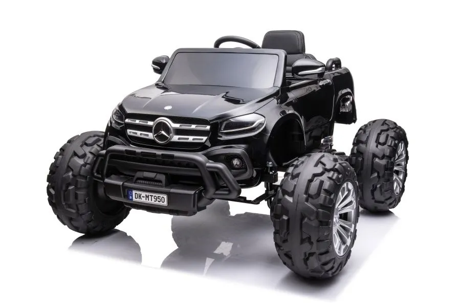licencirani auto na akumulator mercedes dk-mt950 4x4 - crni/lakirani - slika 3