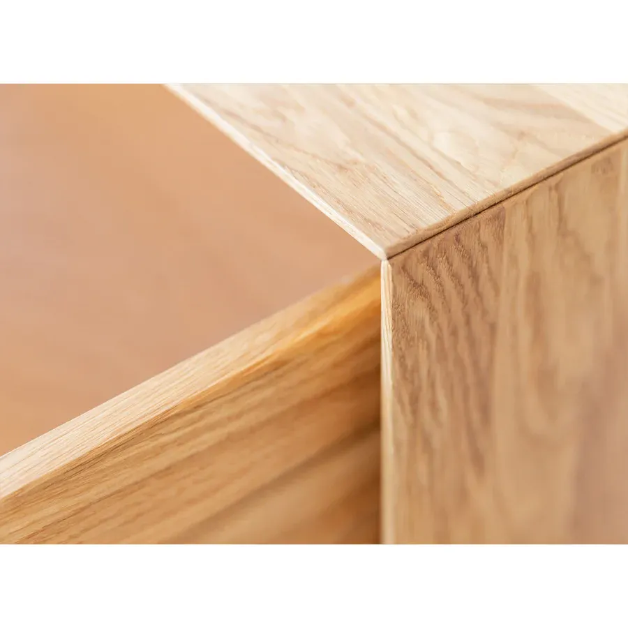 vitrina modern loft 45x200cm, materijal: masivno drvo hrast - slika 9