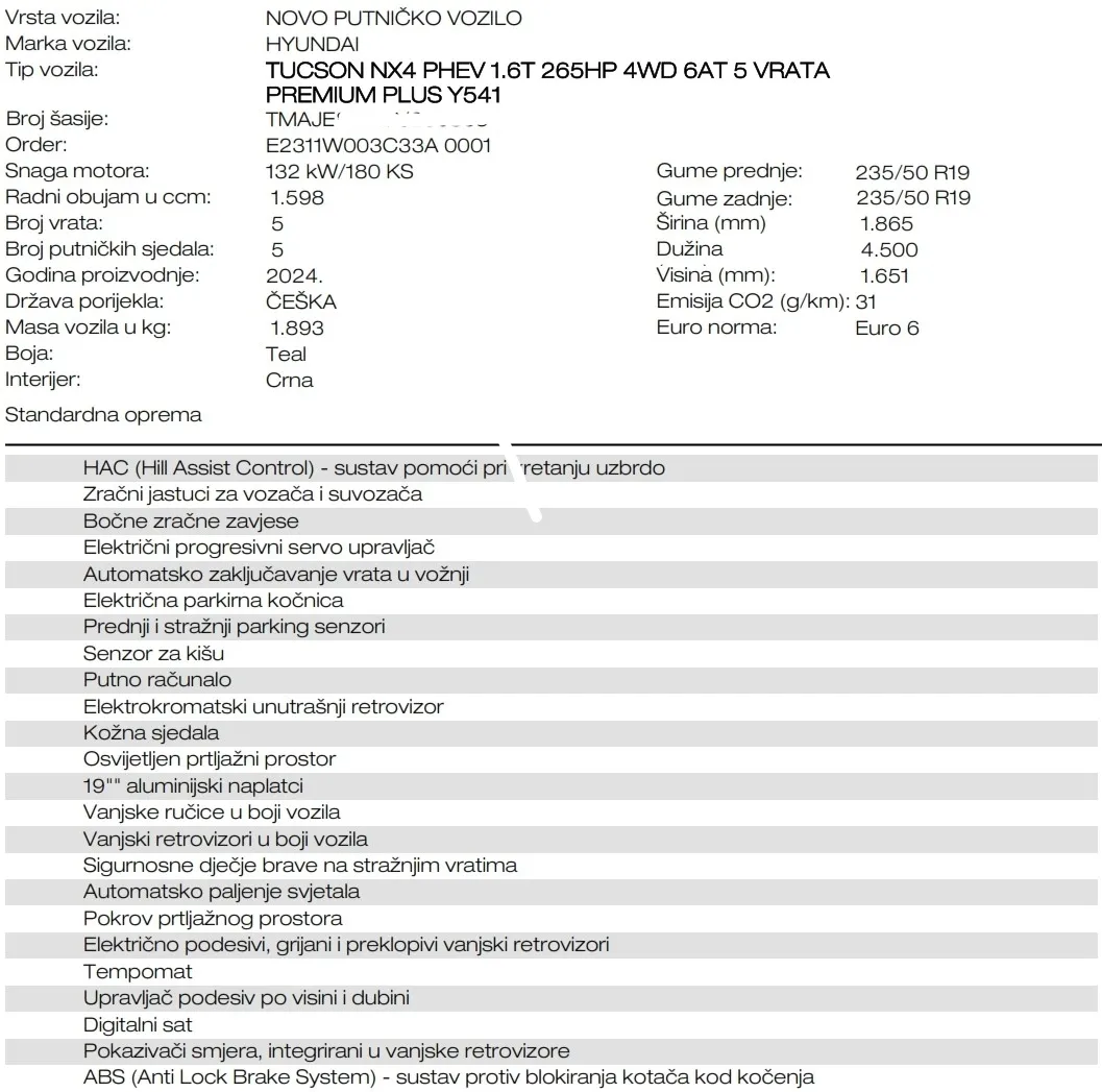hyundai tucson, 1.6t, 195kw/265ps, 6at, 4wd, plug-in premium plus - slika 19