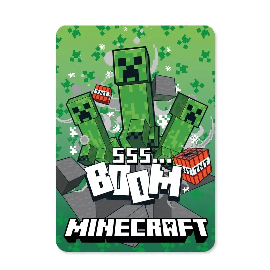 Minecraft ‘SSS Boom’ deka, 100×140 cm - Zagreb
