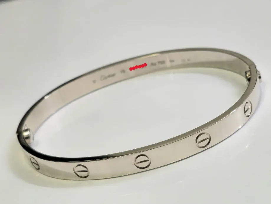 cartier love bracelet white gold / r1, rate !! - slika 3