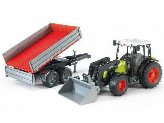 bruder traktor claas nectis 267f + prikolica - slika 2