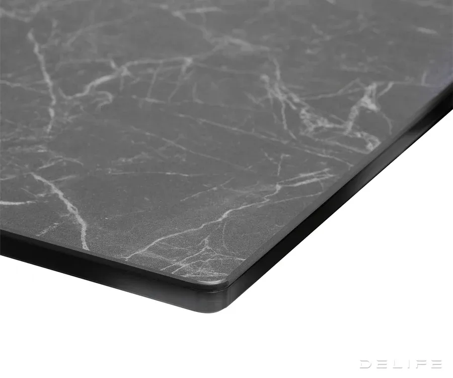 blagovaonski stol edge 200x100, materijal: keramika laminam nero greco - slika 5