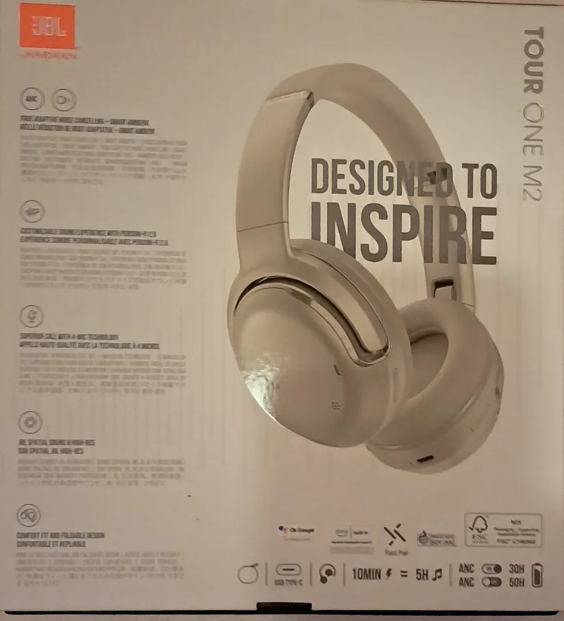 nove slušalice bluetooth jbl tour one m2, srebrne; zg (jarun) - slika 2