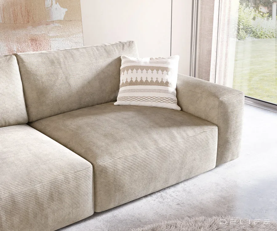 sofa lanzo xl 273x125cm, materijal: rebrasta tkanina - slika 4