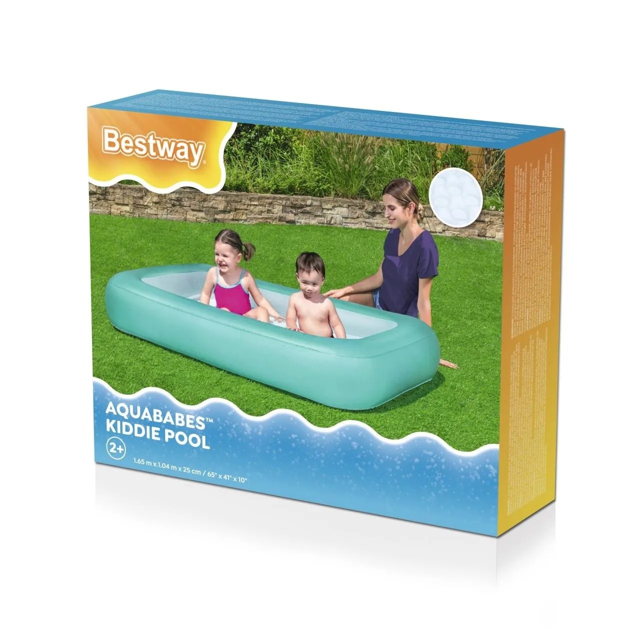 bazen na napuhavanje 165 104 25cm bestway - plavi - slika 3
