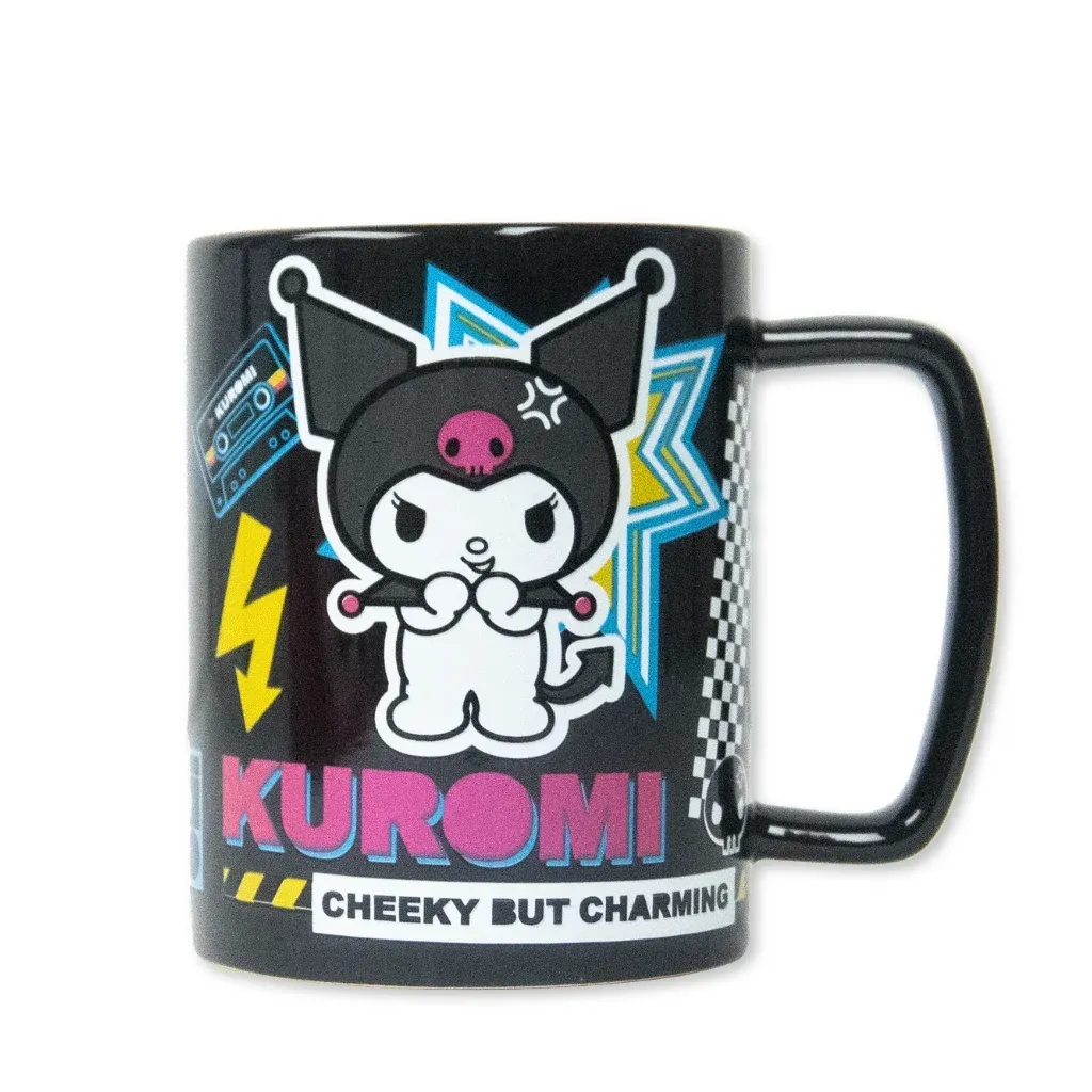 kuromi (cheeky punky) fuzzy mug, 440 ml - slika 2